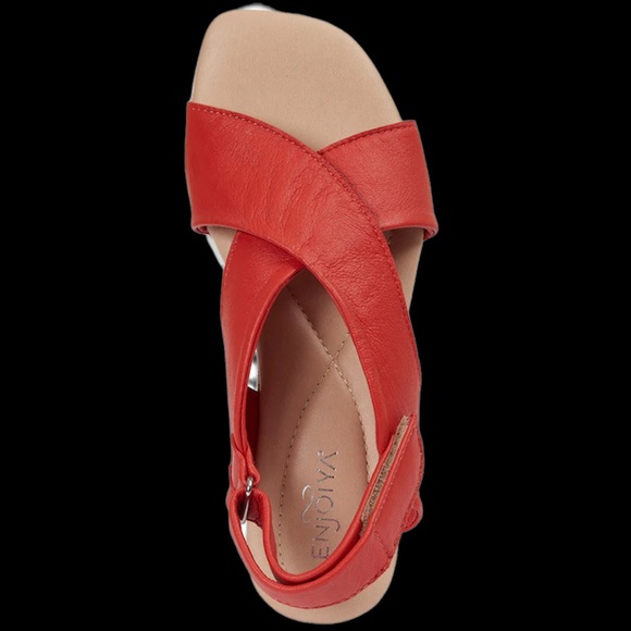 Enjoiya Comoda Sandal in Deep Coral Size 38 (7) - Picture 2 of 4